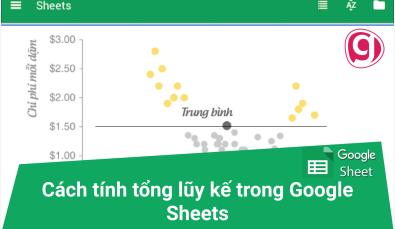 Cách tính tổng lũy kế bằng công thức mảng và hàm MMULT trong Google Sheets